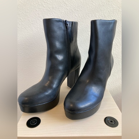 Mix No. 6 Shoes - Mix No. 6 Black Platform Boots